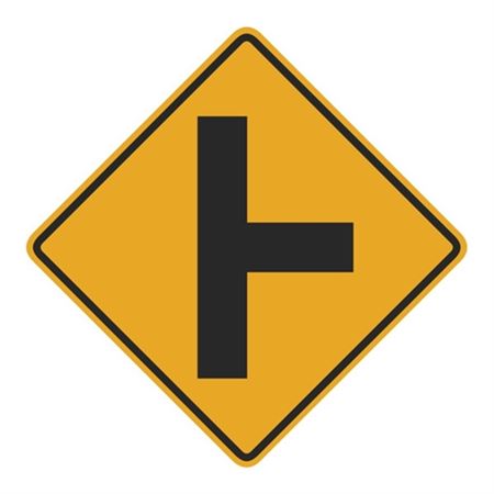 T Junction (Graphic) Sign  24" x 24"